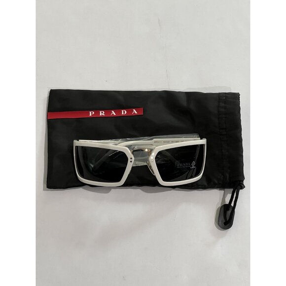 Prada SPR A11 Sunglasses in White main image 7